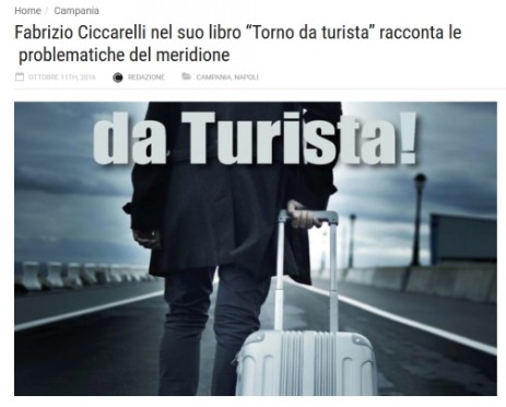 Fabrizio Ciccarelli Torno da turista Contrasto TV