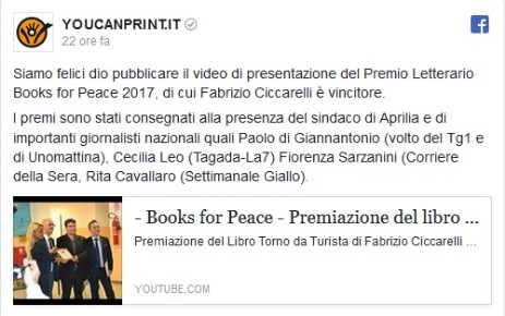 Fabrizio Ciccarelli Books for Peace