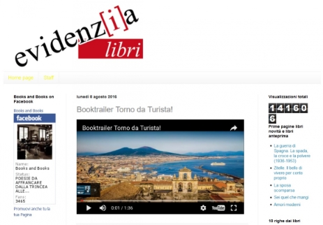 Booktrailer Torno da turista Evidenzia libri 