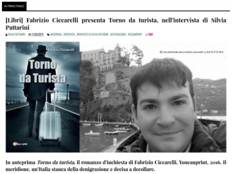 Fabrizio Ciccarelli recensione Torno da turista