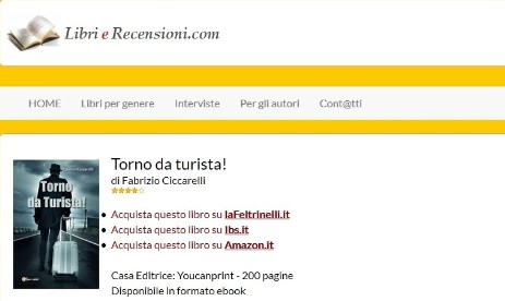 Libri e Recensioni Torno da turista